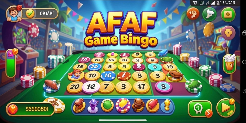 Tampilan gameplay Bingo yang menarik dan interaktif di AFAF.