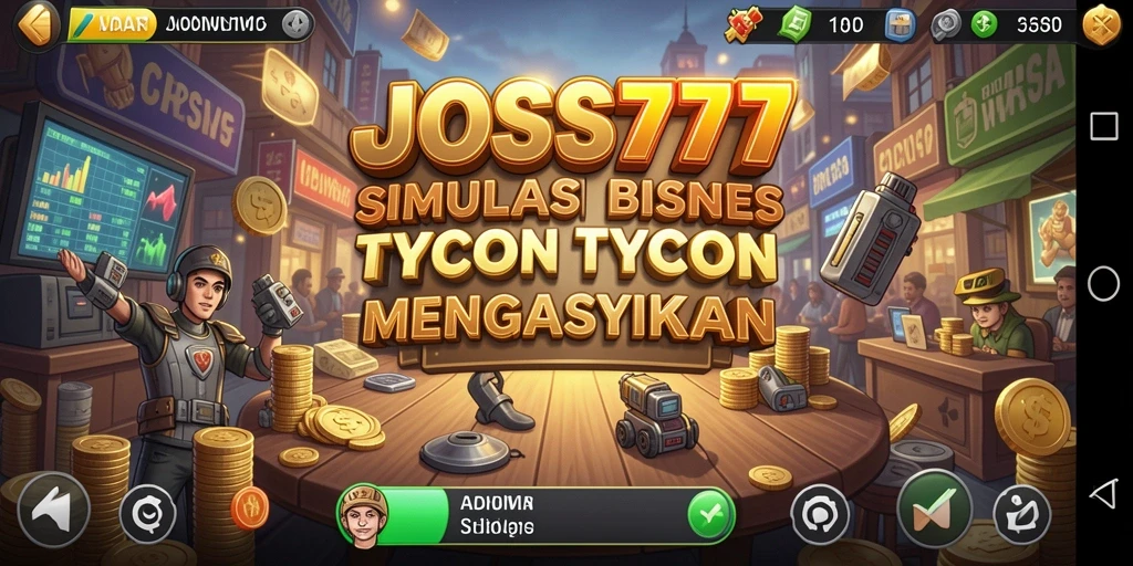 Tampilan menarik dari gameplay JOSS777 yang menampilkan simulasi bisnis.
