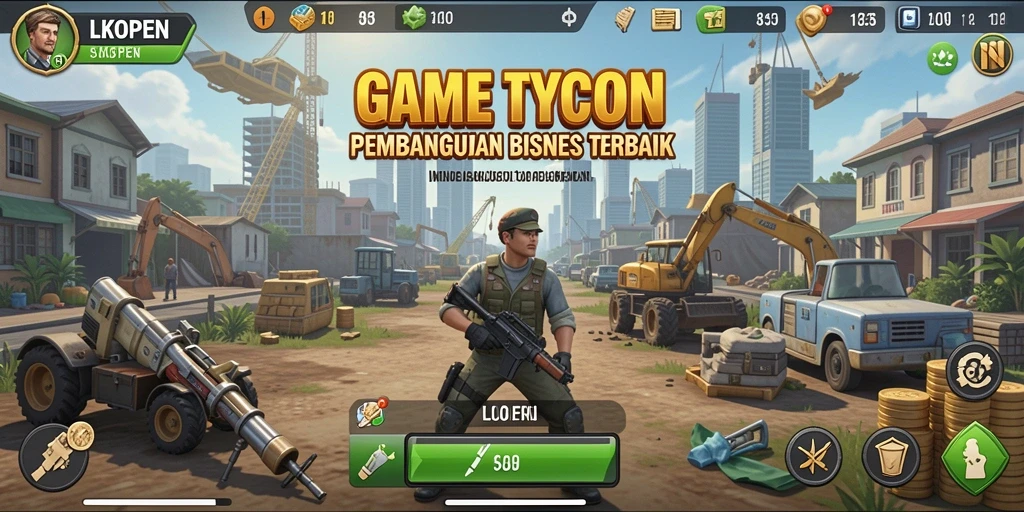 Tampilan menarik dari gameplay game Tycoon LKOPEN.