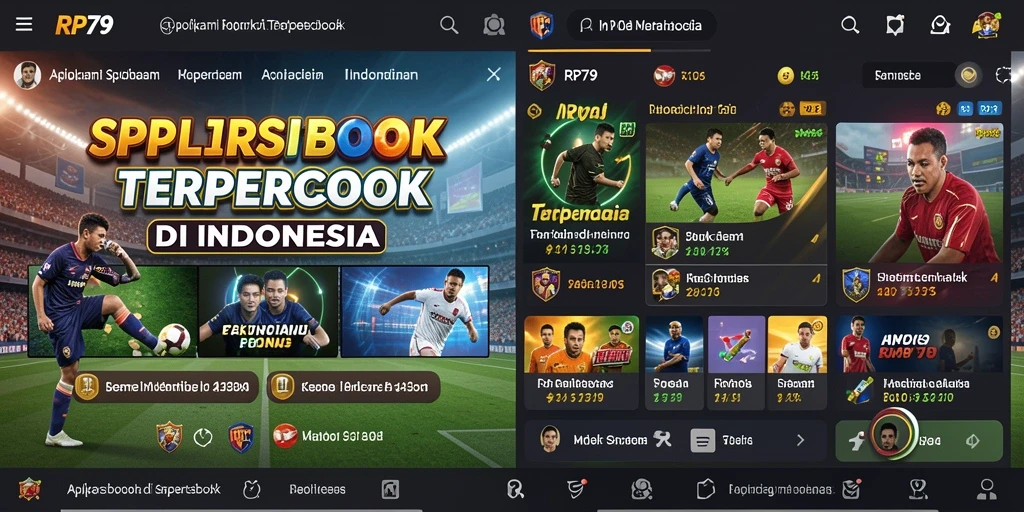 Tampilan menarik dan interaktif dari aplikasi Sportsbook RP79.