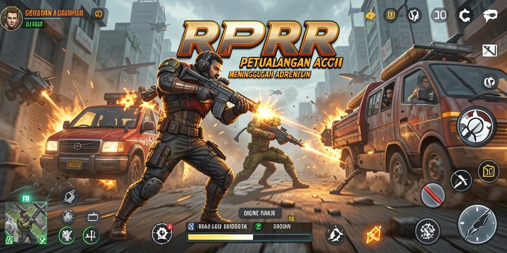 Tampilan gameplay RPRR dengan aksi penuh ketegangan.